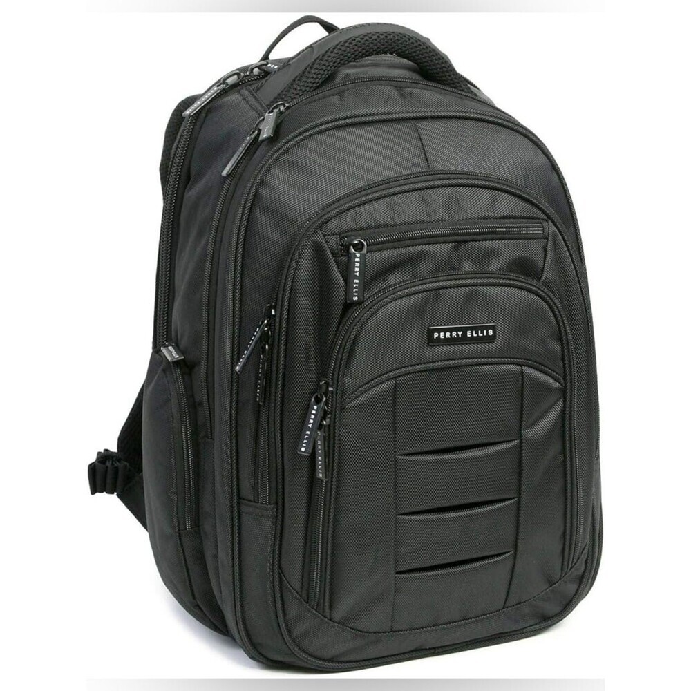 Perry Ellis Black Men’s Travel Backpack M150 Laptop Backpack